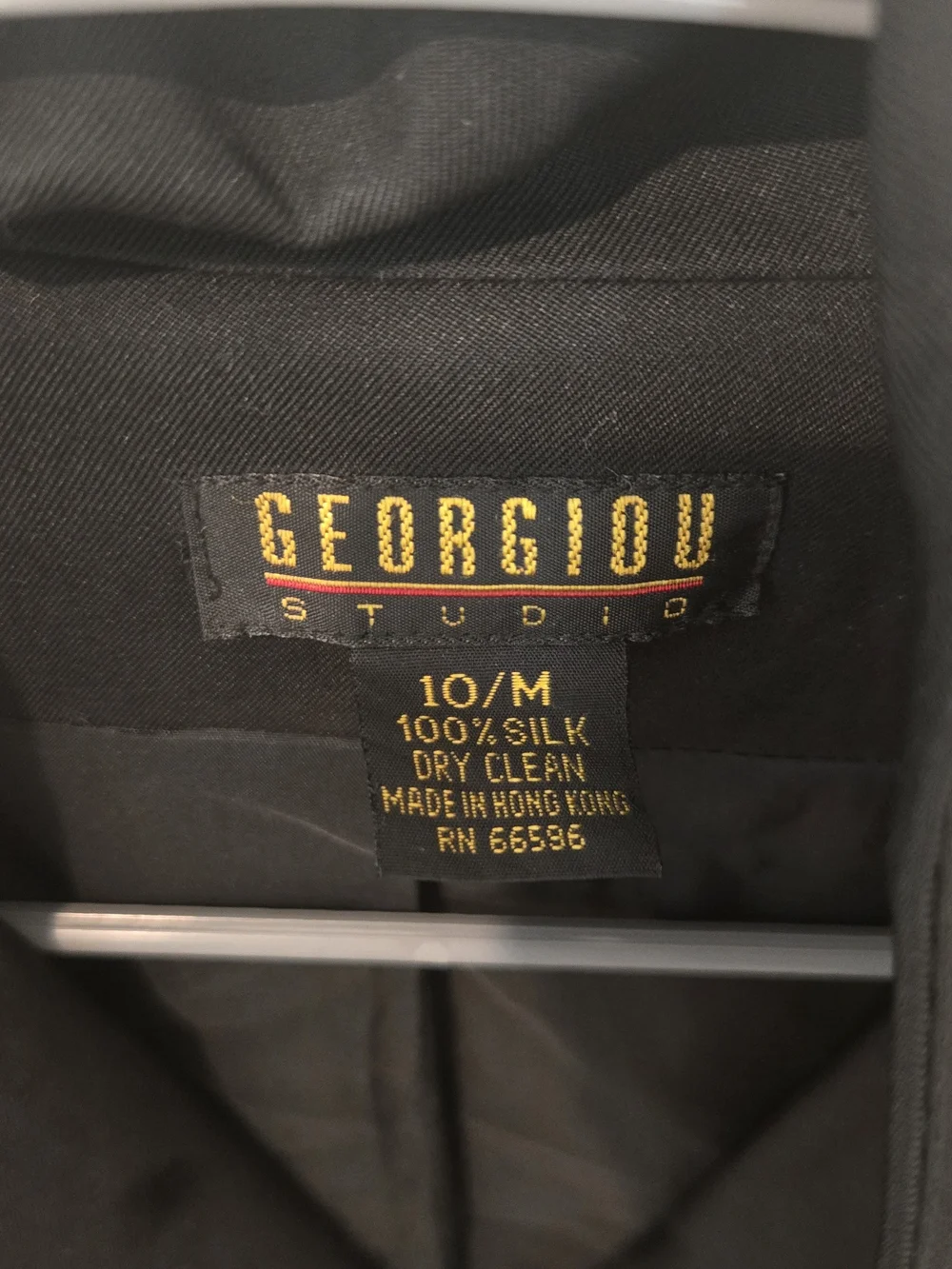 Georgio Studio Classic Black Single-Button Blazer